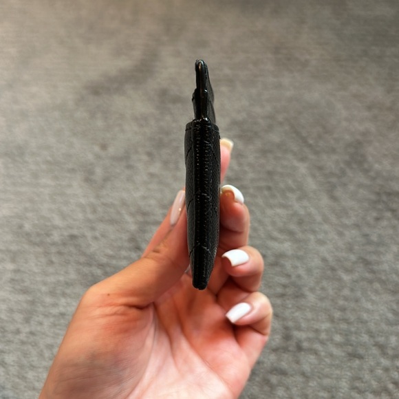 Saint Laurent Monogram Quilted Leather Credit Card Case (Black) - Picture 6 of 8